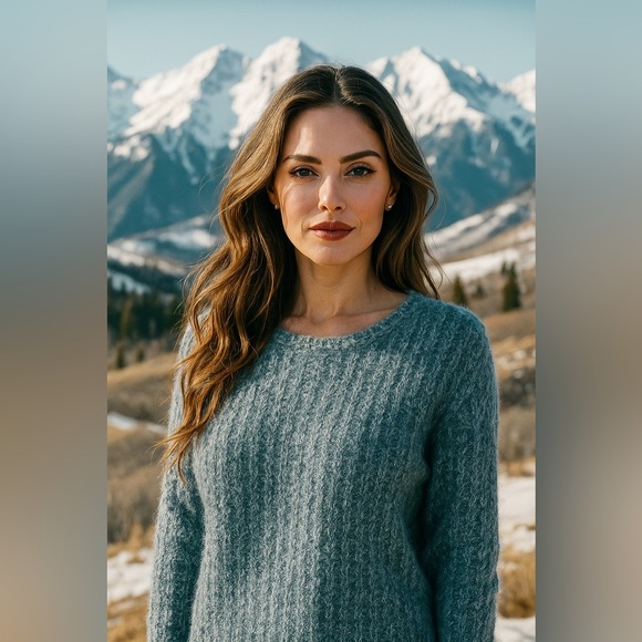 Vintage Silk Mohair Gallagher Sweater Knitcore Cozycore Textured Y2K Grunge Boho - Picture 1 of 6